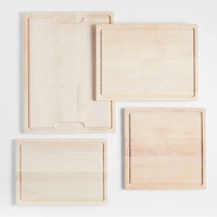 Crate & Barrel Reversible Maple Wood Cutting Board 16"x16"x0.75"