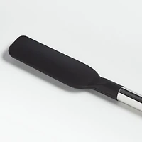 Crate & Barrel Black Silicone and Stainless Steel Jar Scraper