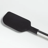 Crate & Barrel Black Silicone and Stainless Steel Scraper Spatula