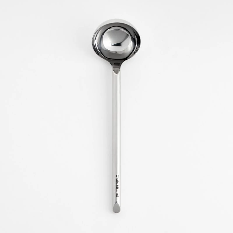 Crate & Barrel Stainless Steel Ladle