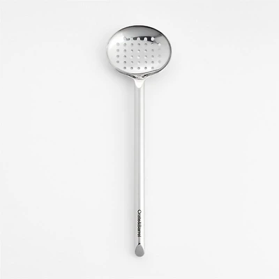 Crate & Barrel Stainless Steel Slotted Spoon