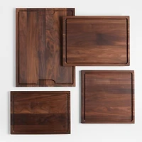 Crate & Barrel Reversible Walnut Wood Cutting Board 16"x16"x0.75"