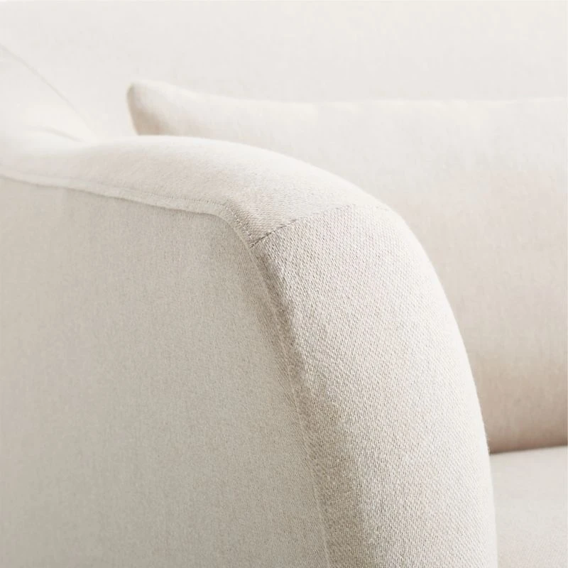 Crawford 90" Slipcovered Sofa with Box-Pleated Skirt by Jake Arnold