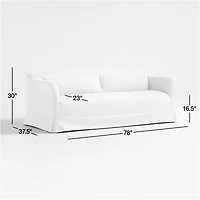 Crawford Apartment Slipcovered Sofa by Jake Arnold