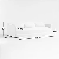 Crawford Grande Slipcovered Sofa by Jake Arnold