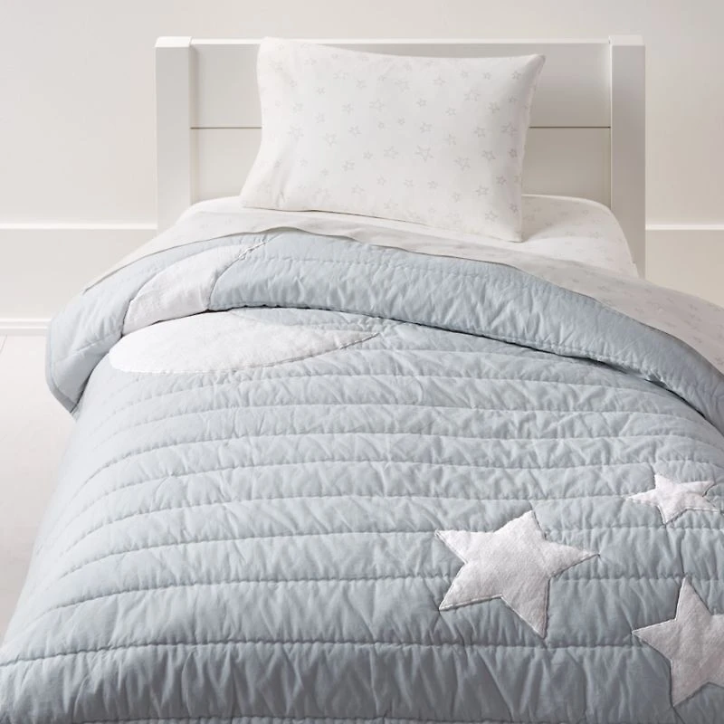 Organic Cream Star Toddler Sheet Set