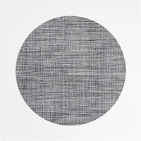 Chilewich ® Round Crepe Grey Easy-Clean Vinyl Placemat
