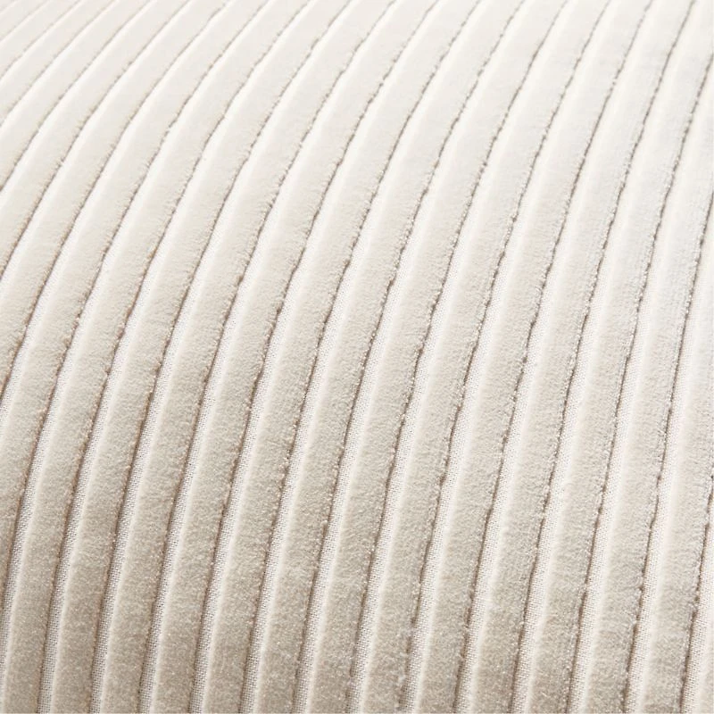 Creste 22"x22" Ivory Throw Pillow with Feather Insert by Athena Calderone