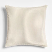 Creste 22"x22" Ivory Throw Pillow with Feather Insert by Athena Calderone