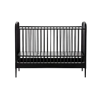 Larkin Black Metal Convertible Baby Crib