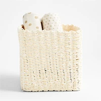 Croft Cream Handwoven Storage Bin