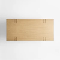 Crossroads 87" Oak Dining Table