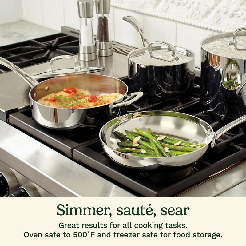 Cuisinart ® French Classic Tri-Ply Stainless Steel 10-Piece Cookware Set