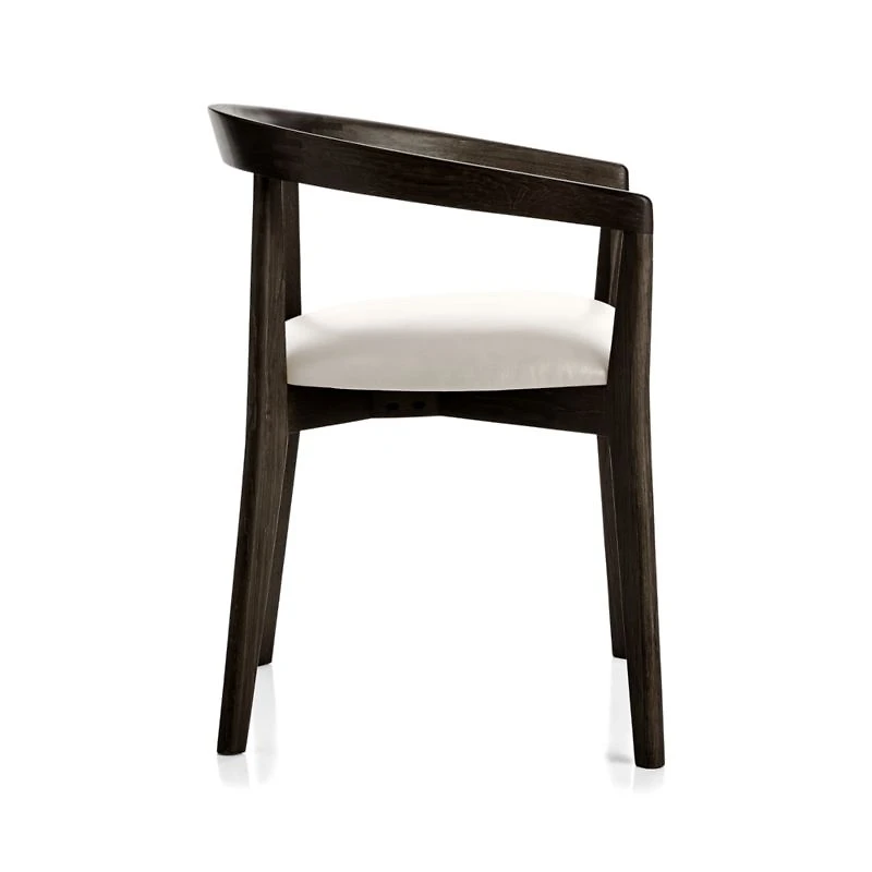 Cullen Dark Stain Sand Round Back Dining Chair