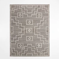 Cuzco Performance Handwoven Charcoal Grey Area Rug 6'x9'