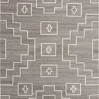 Cuzco Performance Handwoven Charcoal Grey Area Rug 6'x9'
