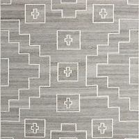 Cuzco Performance Handwoven Grey Area Rug 8'x10'