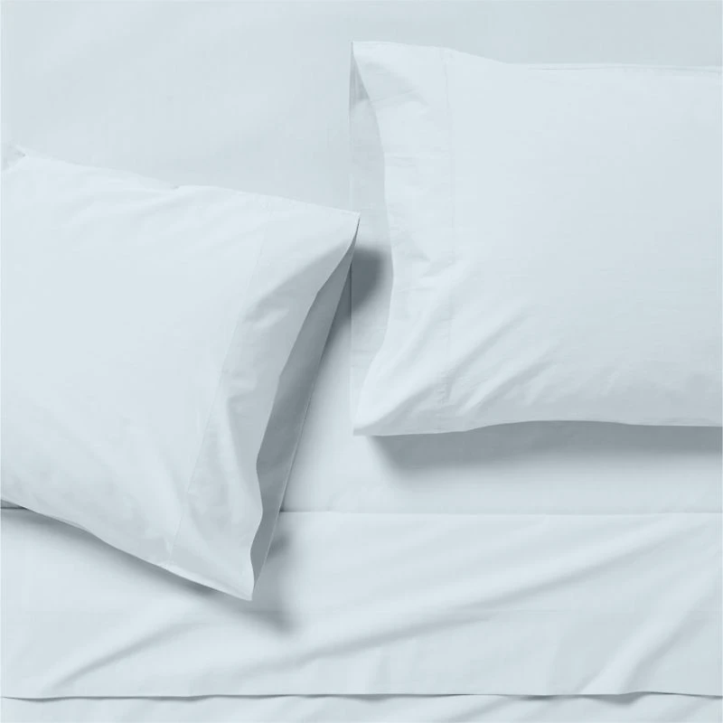 Cozy Cloud Sky Blue Organic Cotton Kids Queen Sheet Set