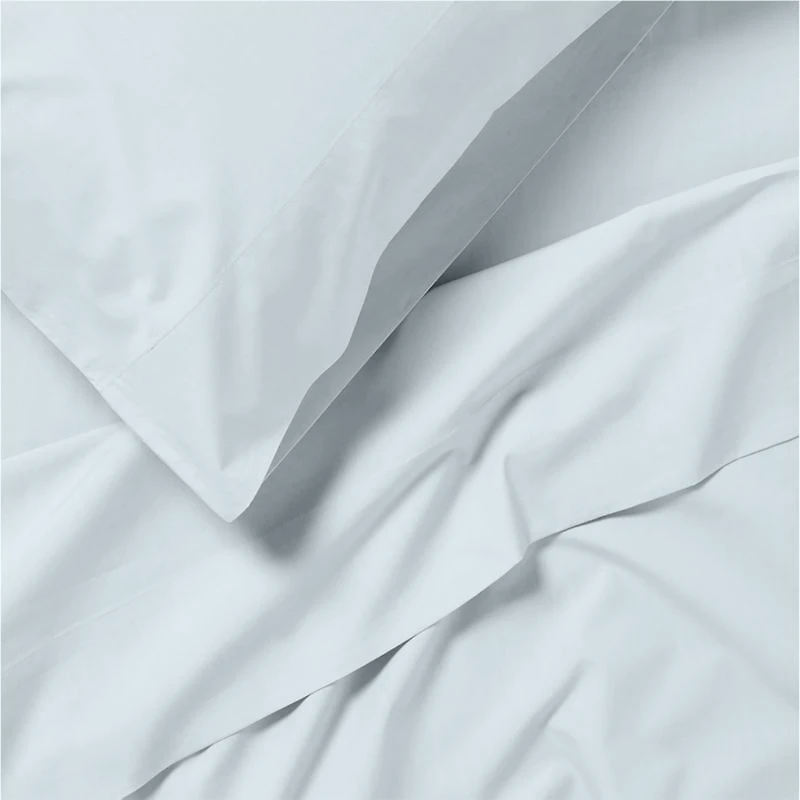 Cozy Cloud Sky Blue Organic Cotton Kids Queen Sheet Set
