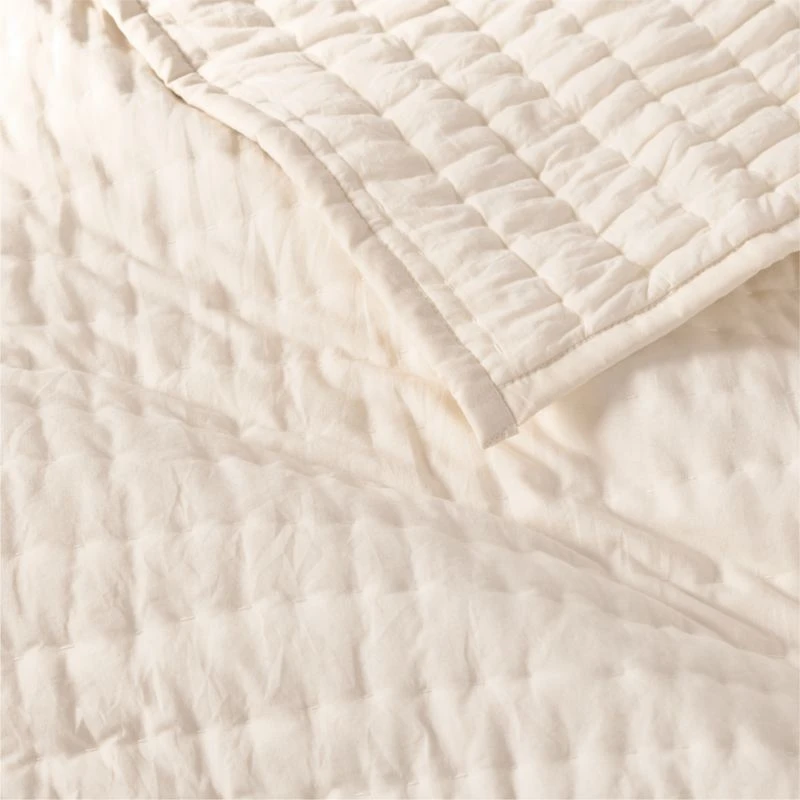 Cozy Cloud Washed Organic Undyed Cotton Kids Full/Queen Quilt
