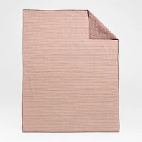 Cozy Cloud Plum Rose Washed Organic Cotton Kids Full/Queen Quilt