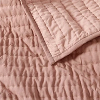 Cozy Cloud Plum Rose Washed Organic Cotton Kids Full/Queen Quilt