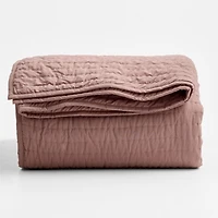 Cozy Cloud Plum Rose Washed Organic Cotton Kids Full/Queen Quilt