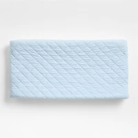 Cozy Cloud Sky Blue Washed Organic Cotton Baby Changing Pad Cover