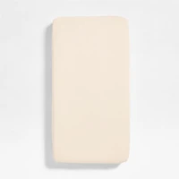 Cozy Cloud Washed Organic Undyed Cotton Baby Crib Fitted Sheet