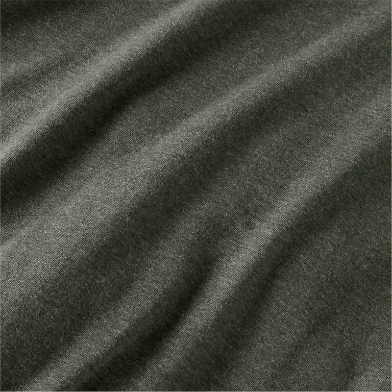 Cozysoft Organic Cotton Jersey Full/Queen Ficus Green Duvet Cover