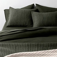 Cozysoft Quilted Jersey Grid King Light Beige Bed Blanket 109"X90"
