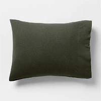 Cozysoft Organic Cotton Jersey Ficus Green Standard Bed Pillow Sham