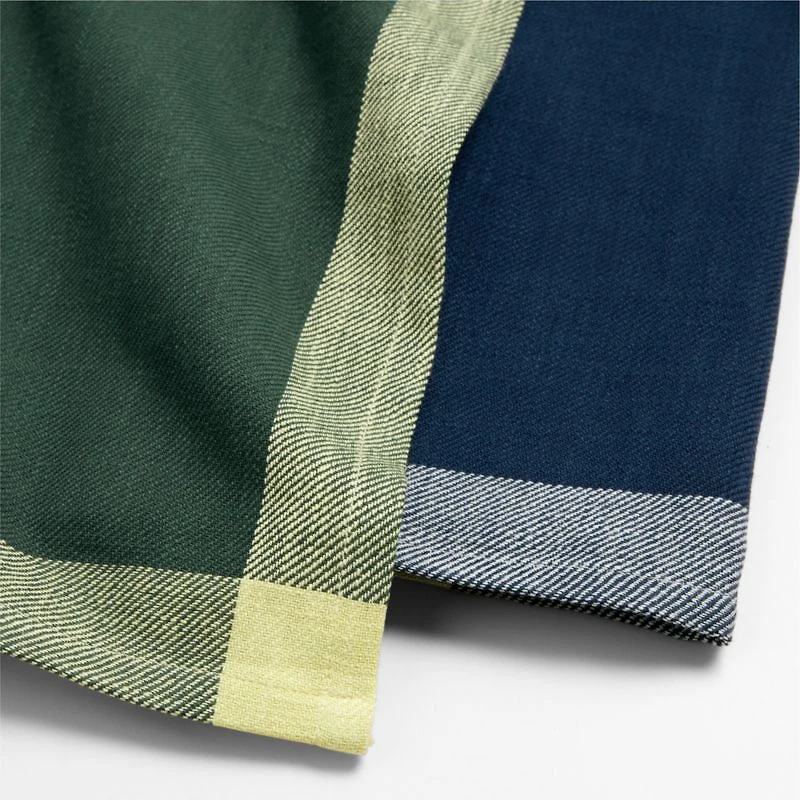Elements Green and Blue Organic Cotton Kitchen Towel, Set of 2 by Daniel Humm