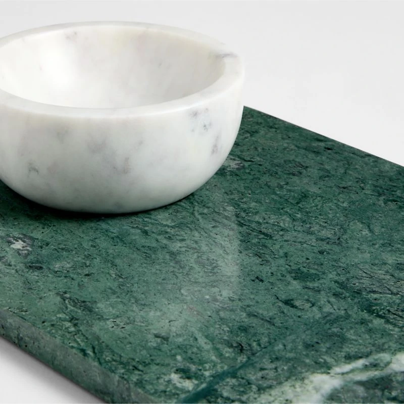 Geneve Green Marble Serving Board & Bowl Set by Daniel Humm