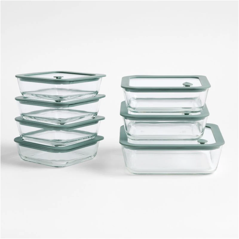 Interlude Glass 14-Piece Food Storage Container Set by Daniel Humm