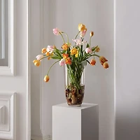 Pocket Low Wide Blown Glass Vase 14" by Daniel Humm