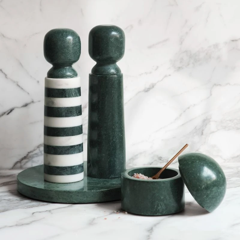 Geneve Green Marble Pepper Mill by Daniel Humm