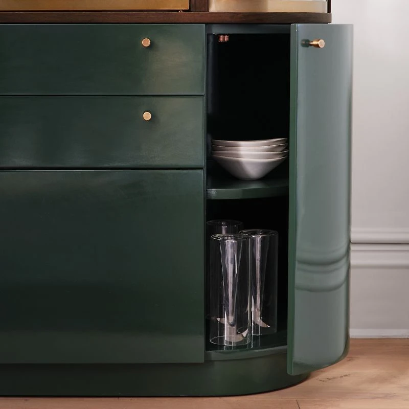 Zurich 52.25" Kombu Green Storage Cabinet by Daniel Humm