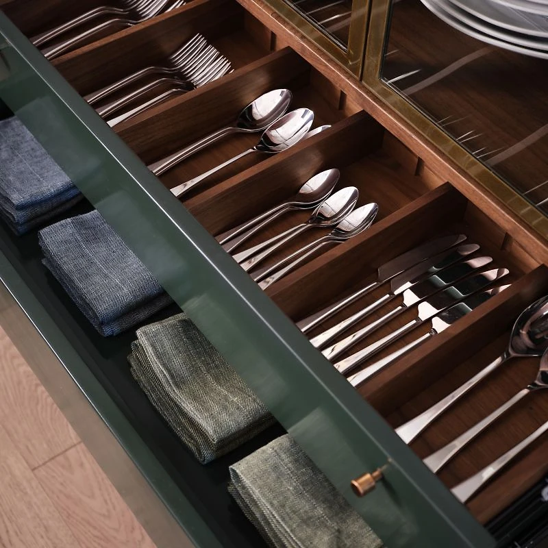 Zurich 52.25" Kombu Green Storage Cabinet by Daniel Humm