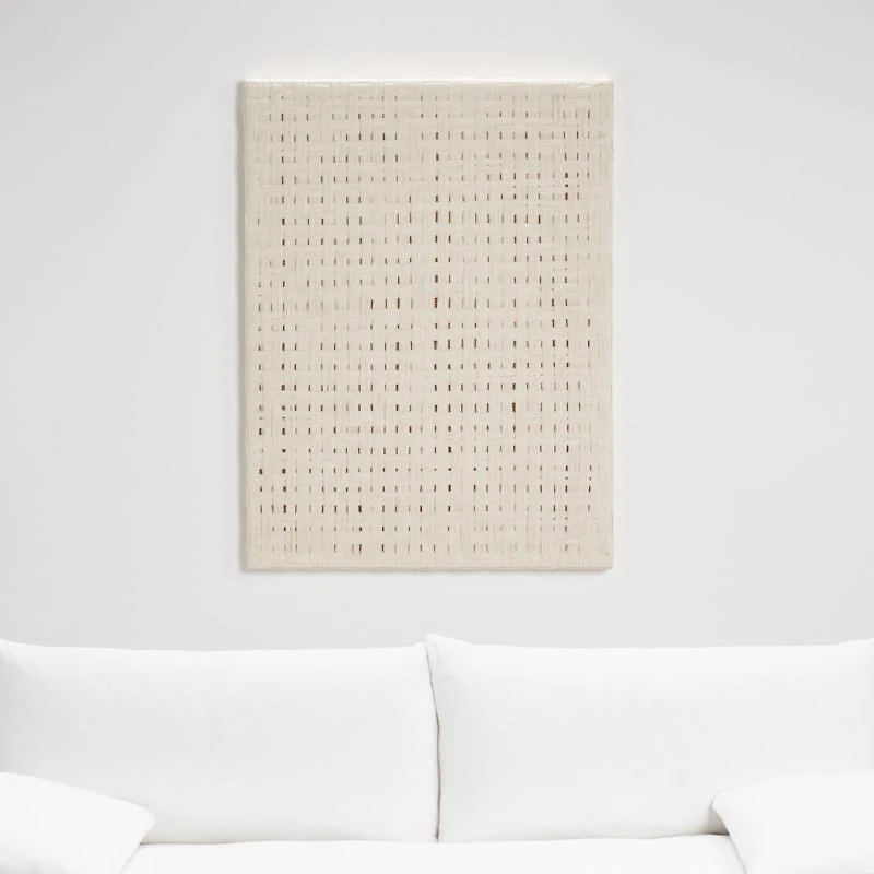 "Natural Daisy Chain" Wall Art 48"x36" by Leanne Ford