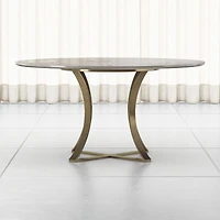 Damen 60" White Marble Top Dining Table