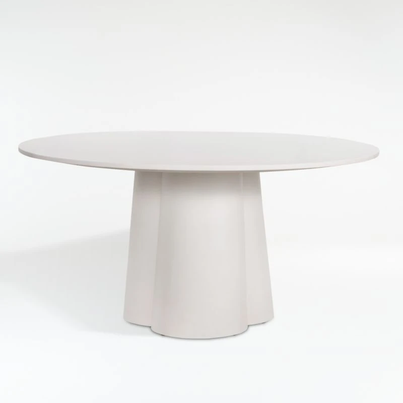 Davenport 60" Round White Dining Table