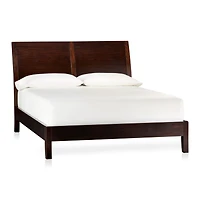 Dawson Dark Brown Wood Queen Sleigh Bed