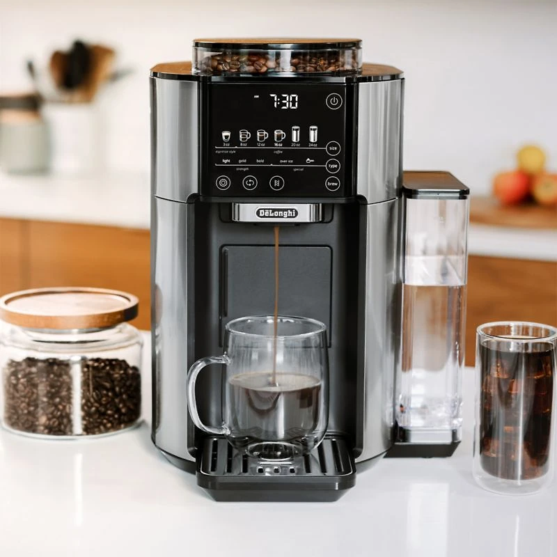 De'Longhi ® Stainless TrueBrew ™ Automatic Coffee Maker with Bean Extract Technology