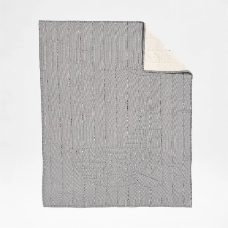 Deep Sea Organic Cotton Baby Crib Quilt