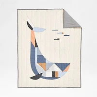 Deep Sea Organic Cotton Baby Crib Quilt