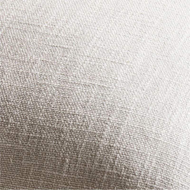 Pewter 20"x20" Laundered Linen Throw Pillow Cover