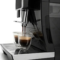 De'Longhi ® Black Dinamica Espresso Machine with Iced Coffee and Manual Milk Frother