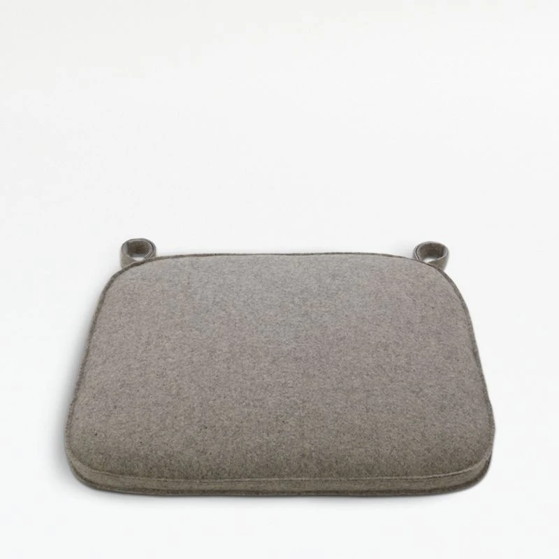 Felt Grey Dining Chair Cushion