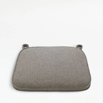 Felt Grey Dining Chair Cushion